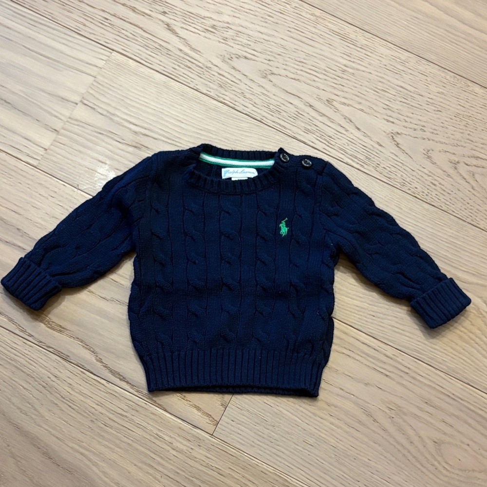 Ralph Lauren cable knit sweater - size 6M